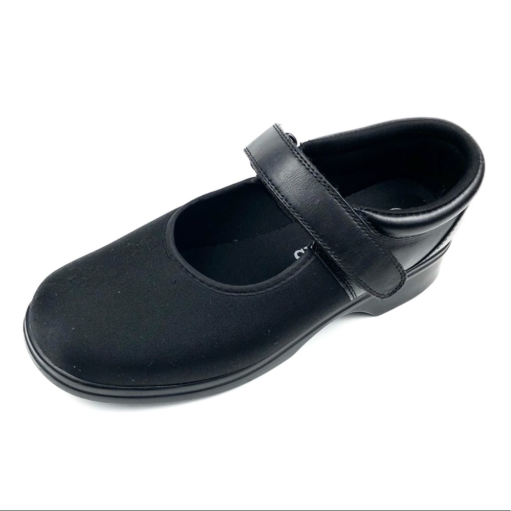 Pedro Womans Size 9 Stretch Black Orthotic Mary Janes